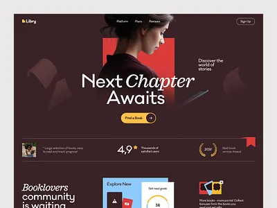 UI UX design for a SaaS Product Website ✦ Libry ui ux designer figma