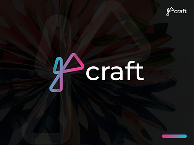 Craft-Currency-Gradient-logo-Design Concept 3d animation brand brand identity branding craft logo currency design graphic design illustration logo logo brand logo gesign logo typo motion graphics ui