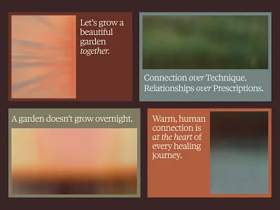 Radish Counseling – Brand Voice abstract brand brand voice branding connection copy counseling counselor garden gradient healthcare holistic journey meditation meditative mental health natural radish therapy