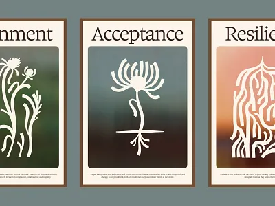 Radish Counseling – Brand Values acceptance alignment brand identity brand values branding counseling counselor design fort worth healthcare illustration illustrator mental health natural radish resilience roots therapy type typography