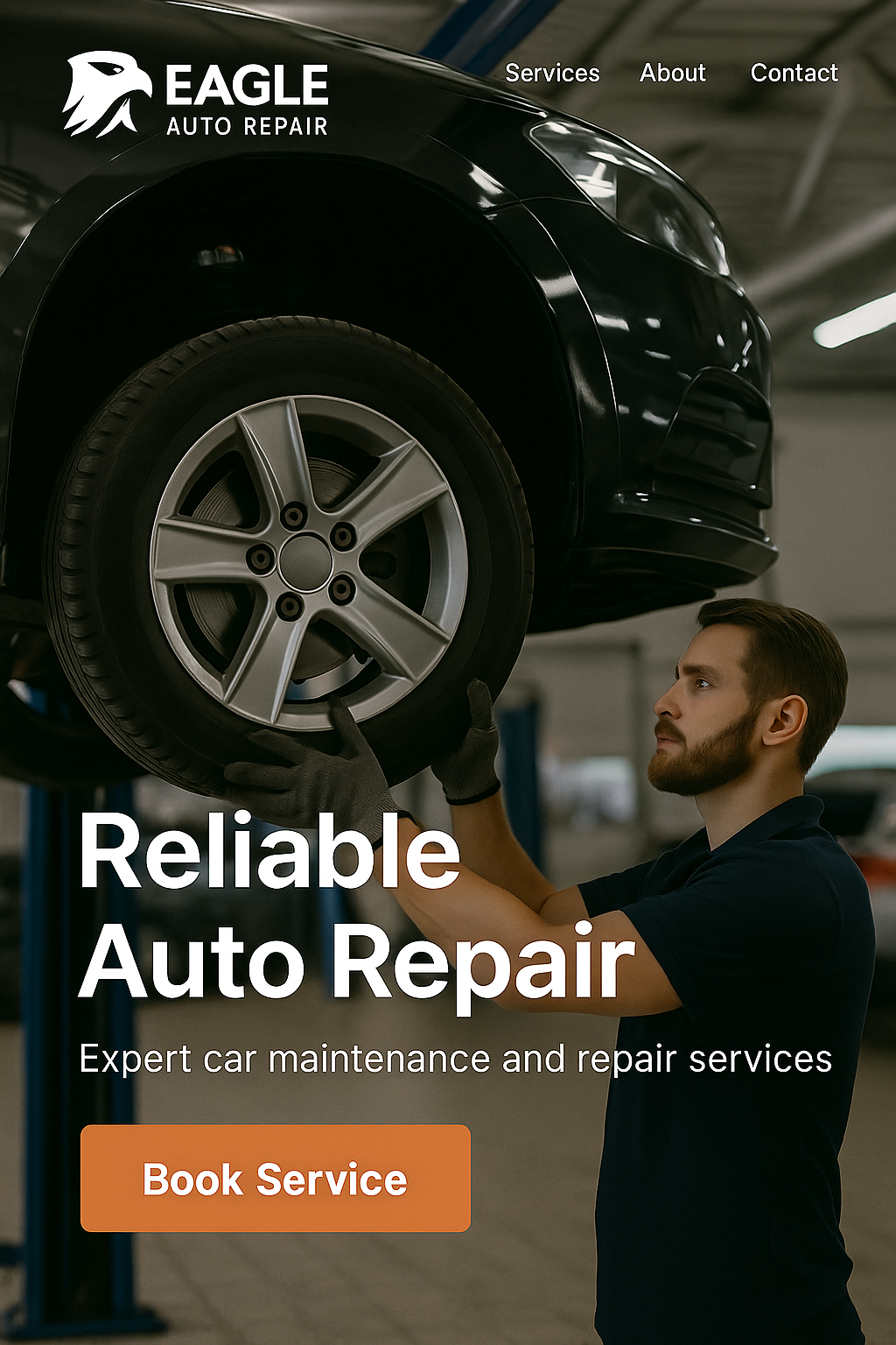AutoCare — Automotive Services automotive automotive website corporate landing page modern services website ui ux web design website website design website development wisdmlabs