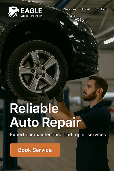 AutoCare — Automotive Services automotive automotive website corporate landing page modern services website ui ux web design website website design website development wisdmlabs
