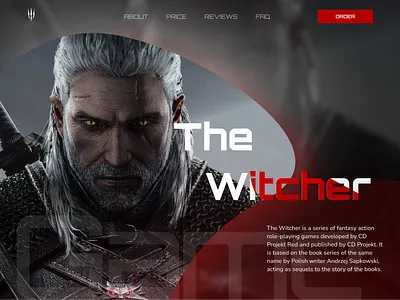 The Witcher Games design ui веб дизайн фігма