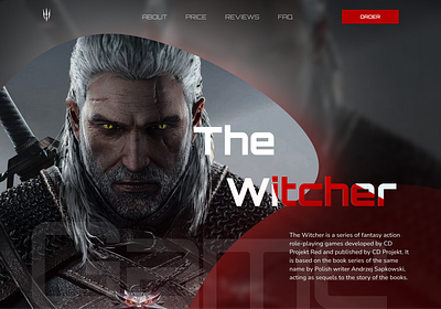 The Witcher Games design ui веб дизайн фігма