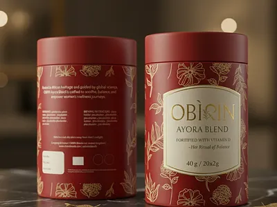 Obirin Women Wellness Tea Brand Identity brand brand colors brand identity branding food graphic design logo logo design packaging design tea tea brand typography women