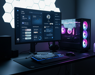 Hospital Dashboard UI doctor workflow healthcare ui healthcare uxui hospital dashboard physician dashboard ui uiux design