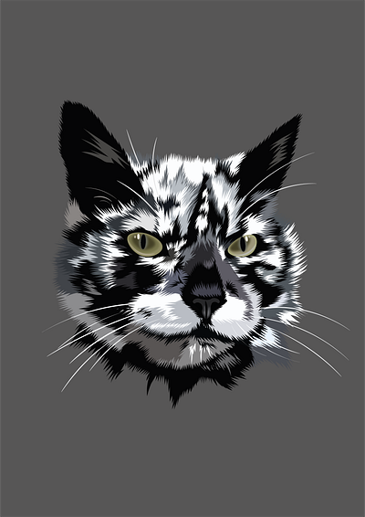 Scrappy abstract fur pattern