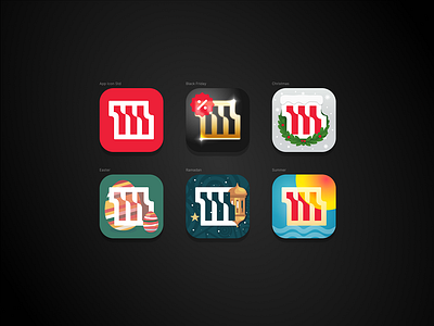 Seasonal Campaigns, App Icons & Hero App Themes africa android app app icon art direction campaign customization delivery design system events hero ios mobile app recurring seasonal skin themes theming tokens variables