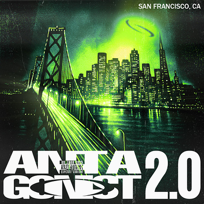 Antagonist 2.0 Tour "San Francisco" Poster adobe adobe after effects adobe photoshop album cover antagonist clothing clothing design cover art cover design design graphic design graphic designer illustration playboi carti poster poster design streetwear tour poster tracklist design