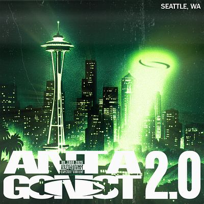 Antagonist 2.0 Tour "Seattle" Poster adobe adobe after effects adobe photoshop album cover album cover design antagonist artwork clothing clothing design cover art cover design design destroylonely graphic design illustration ken carson playboi carti poster poster design streetwear