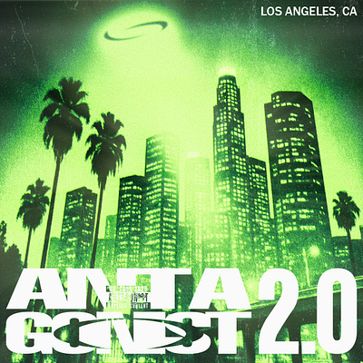 Antagonist 2.0 Tour "Los Angeles" Poster adobe adobe after effects adobe photoshop album cover album cover design antagonist clothing clothing design cover art design destroylonely graphic design illustration ken carson los angeles motion graphics playboi carti poster poster design streetwear