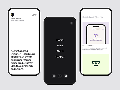 Personal portfolio, layouts clean layouts minimal mobile web personal branding portfolio ui ux web design