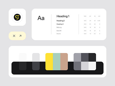 Personal portfolio, visual guidelines clean color minimal personal branding portfolio styleguide typography web design