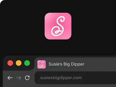 Scalable App Icon Design: Custom ‘S’ for Susies brand design brand identity brand identity design branding cursive design food gradient graphic design ice cream illustration logo design logo designer ohio pink restaurant s logo typeface typography