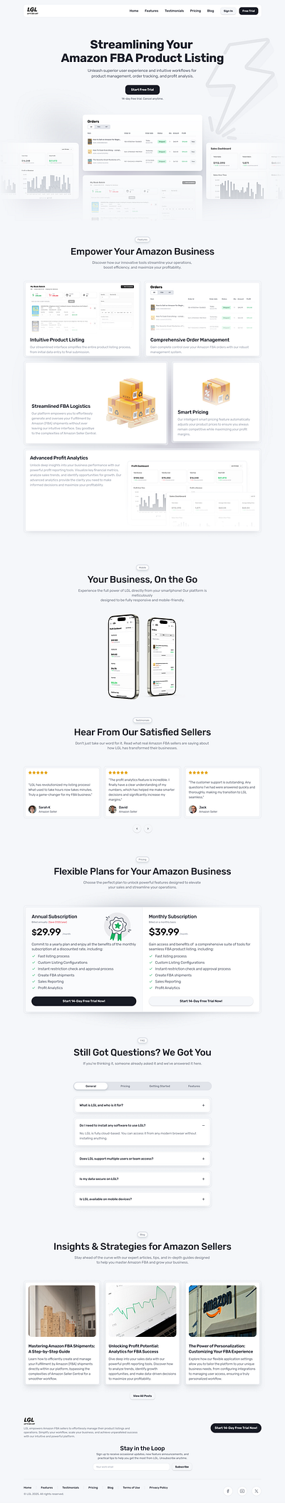 SaaS Landing Page landing page saas