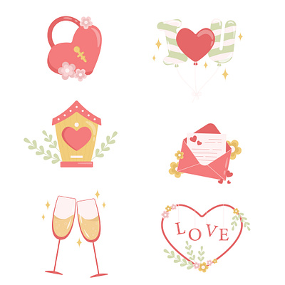 Love cartoon design flat graphic design illustration illustrator vector