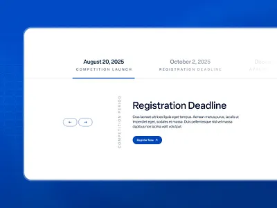 BioHealth Timeline biohealth blue competition health layout medical timeline typography ui ux web