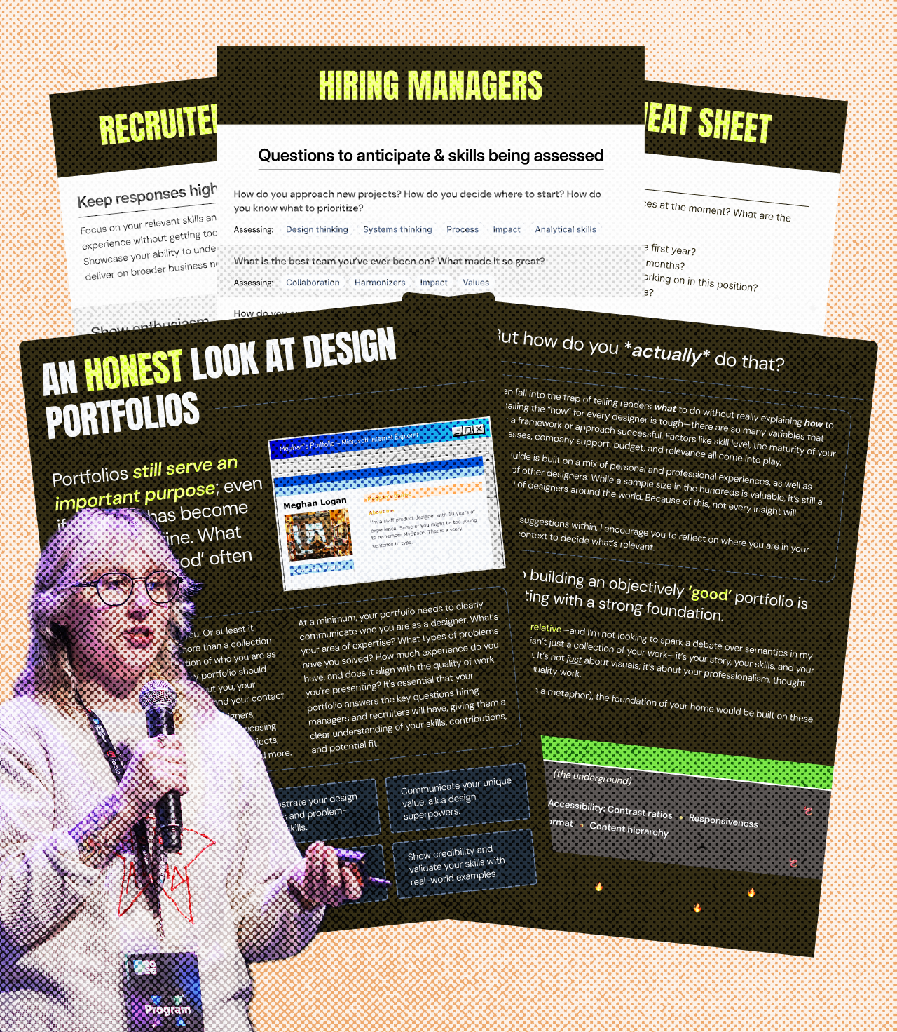 Halftone Featured Content Image branding cards content design graphic design halftone personal brand ui website