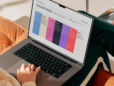 Brand Guidelines For A Dessert Brand brand brand guidelines brand identity branding design dessert brand graphic design hand drawn branding ice cream brand illustration logo style guide typography