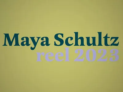 Motion Reel graphic design illustration motion graphics rotoscoping