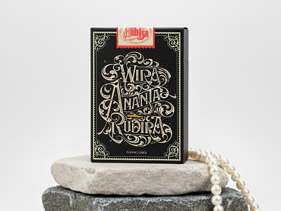 Lettering: Playing Card branding deck card design engraving font graphic design illustration layout lettering logo merch packaging typography vector victorian