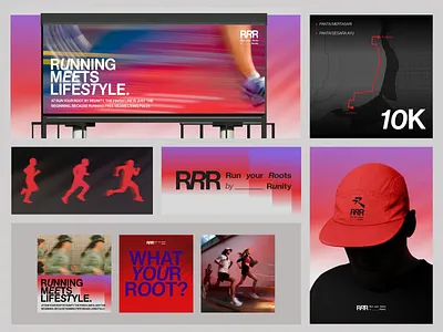 Run Your Roots by Runity (RRR) branding campaign design designformovement effortlessmotion graphic design illustration logo typography