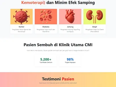 Hospital Landing Page landing page hospital web design