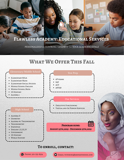 Educational Services Social Media Designs branding graphic design logo motion graphics ui