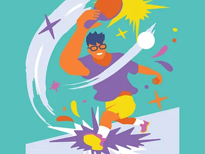 Ping Pong illustration man ping pong recreation sports vector