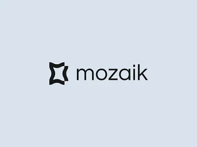 Mozaik abstract art frame icon logo simple