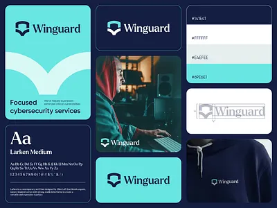 Winguard - Logo Design Concept bird creative cyber fly geometric graphic design guard logo design modern protect saas safety secure security shield technology wing