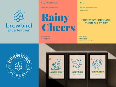 Brewbird beer beer brand beer packaging bird bird logo brew brewery brewry brand logo design wine