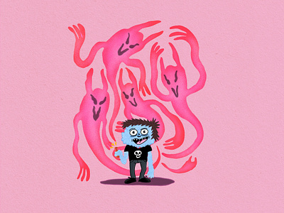 Evil character character design cute design graphic design illustration ilustracion monster monstruo personaje procreate