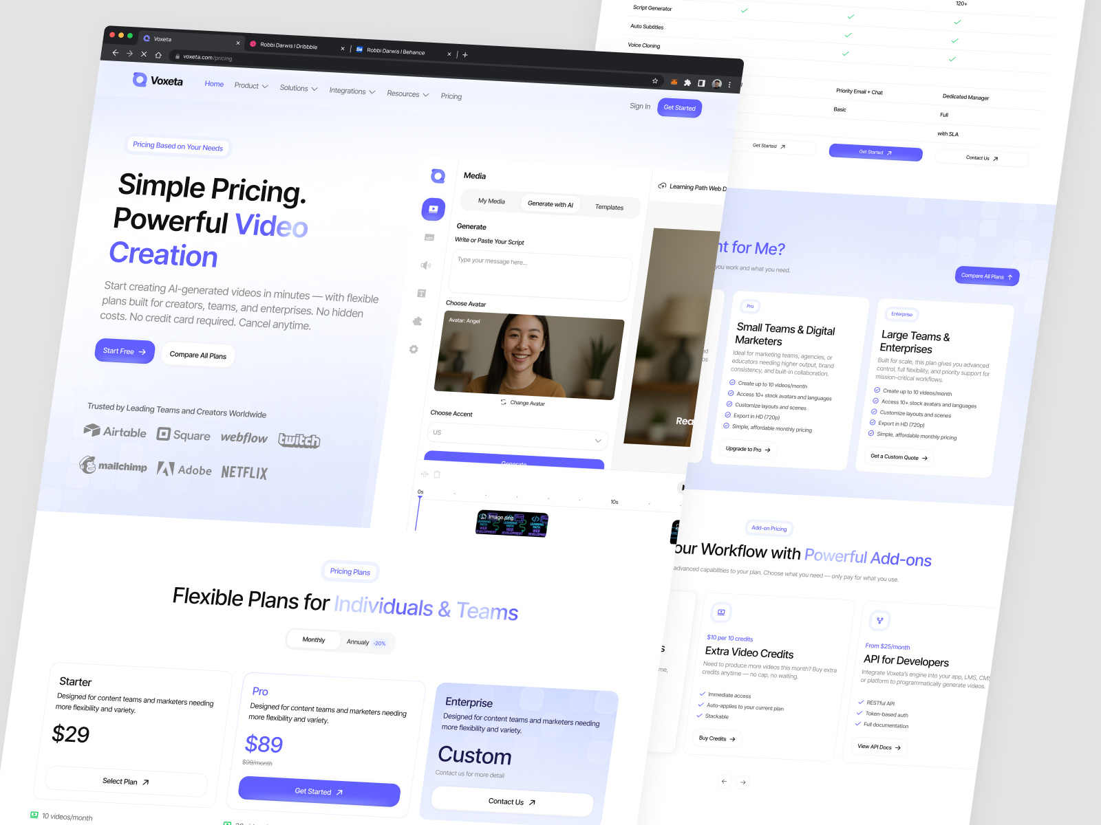 Example of Ai For Video Editor & Generator Website
