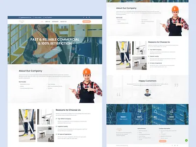 Maintenance & Cleaning Service Website – Clean & Professional UI cleaning service cleaning services maintenance service service page web app design