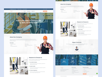 Maintenance & Cleaning Service Website – Clean & Professional UI cleaning service cleaning services maintenance service service page web app design