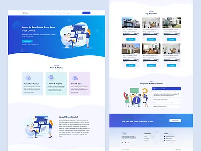 Real Estate Website Landing Page – Modern UI clean ui modern ui property landing page property website property website design real estate landing page. real estate ui ux real estate web design real estate website real estate websites
