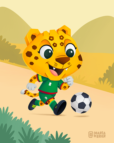 Zayu — My Cute Fanart for the FIFA World Cup 2026 brandmascot character characterdesign children cuteart design fanart fifaworldcup illustration mascotdesign mexicanartist mexico sports illustration worldcup2026 zayu