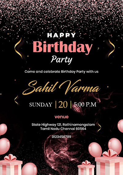Designing the Perfect Birthday Invitation Template Free birthday free graphic design invitation templates