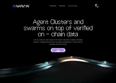 Verified On-Chain Data - AI Agent Website agent network ai ai agent ai agent landing page ai agent website ai landing page ai website animation artificial intelligence data visualization futuristic design futuristic ui next gen web web design