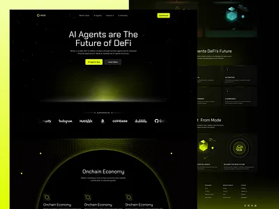 Mode — Data Platform UI Concept analytics platform analytics website crypto cryptocurrency data design design landing page ui ui ux ux web design website