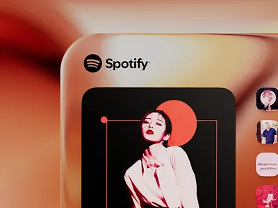 Spotify UI Concept app apple artist button clean controls design glass ios liquid music musical player playlist sleek spotify ui ux