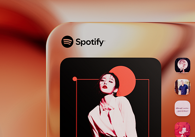 Spotify UI Concept app apple artist button clean controls design glass ios liquid music musical player playlist sleek spotify ui ux
