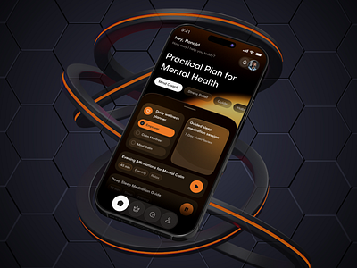 AI Therapy Companion - Mental Wellness App ai assistant ai therapy clean design daily habits healthtech ios meditation app mental health mental health app mindfulness mood tracker psychology relaxation therapy app ui design uiux wellness app
