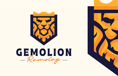 GEMOLION Ramolay Logo lion logo logodesigns moder