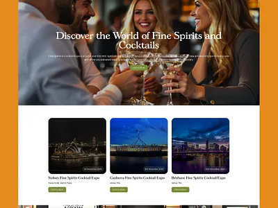 Fine Spirits Cocktail Expo – Squarespace Website cocktailexpo creativewebdesign figmatosquarespace luxurywebdesign modernui squarespacedesign squarespacewebsite uidesign