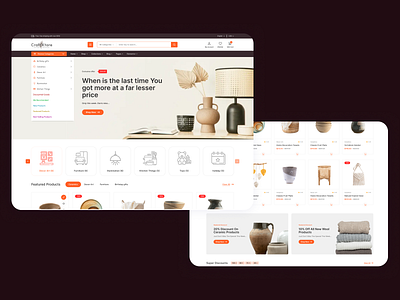 🏡 CraftStore – Where Elegance Meets Everyday Living animation branding design graphic design illustration logo motion graphics ui ux vector