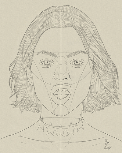 Model Tattoo Drawing Sketch Study by Oz Galeano art arte boceto dibujo drawing mexico model ozgaleano portrait retrato sketch