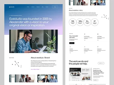 Digital Agency Website agency agency landing page agency ui agency website digital agency website ui uiux web design website design