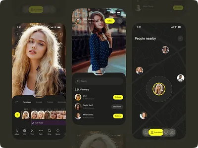 Reelix – Social Media Mobile App Design app application branding instagram ios logo messenger mobile mobile app platform short videos snapchat social app social media app social network streaming app tiktok ui ux video app